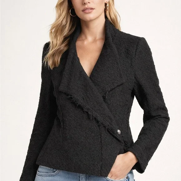 Iro Women's Black Textured Jacket - Picture 1 of 7